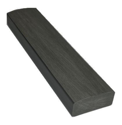 Лавочный брус Ecodecking Некст полнотелый брашированный 70х35 графит купить в Орехово-Зуеве