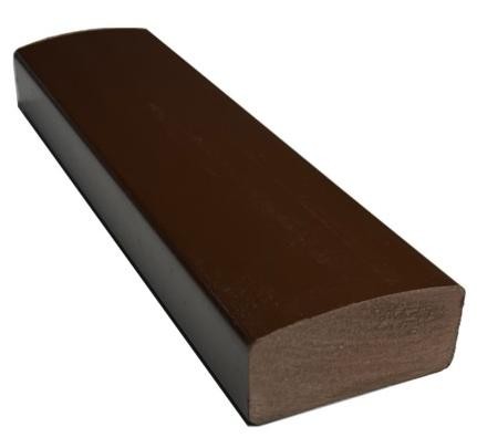 Лавочный брус Ecodecking Некст полнотелый глянцевый 70х35 шоколад купить в Орехово-Зуеве