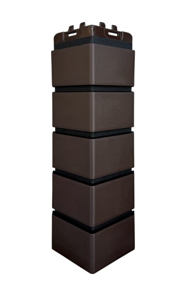 Угол Grand Line клинкерный кирпич ПРЕМИУМ Шоколадный (шов RAL 9005) купить в Орехово-Зуеве