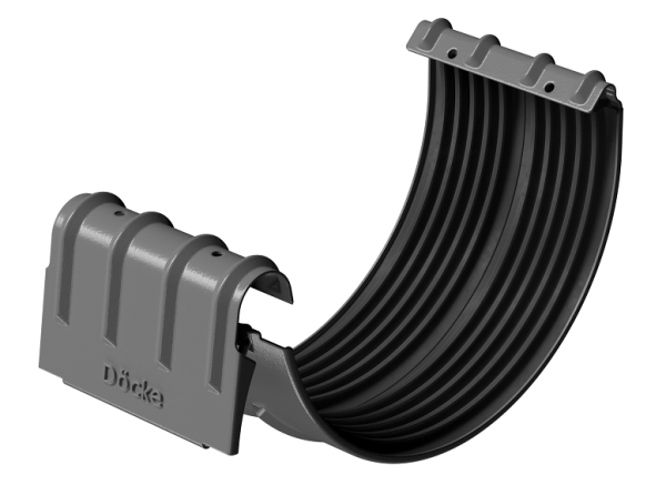 Соединитель желобов D125 Döcke STAL PREMIUM Графит, (RAL 7024) купить в Орехово-Зуеве