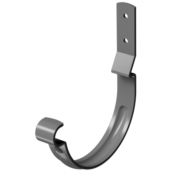 Карнизный крюк короткий (гнутый) D125 Döcke STAL PREMIUM Графит, (RAL 7024) купить в Орехово-Зуеве
