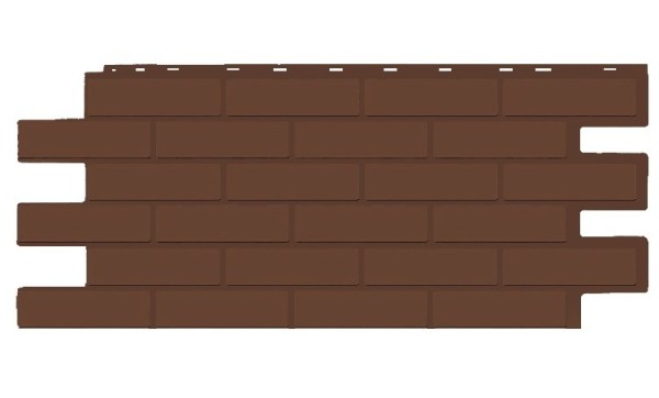 Фасадная панель T-Siding Кирпич Модерн Эко Браун купить в Орехово-Зуеве
