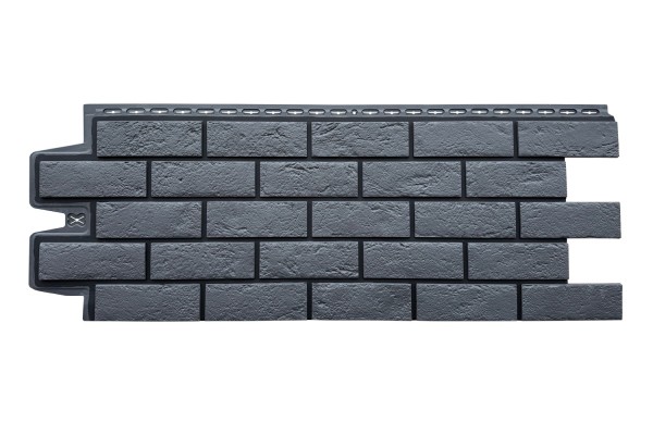 ФП Grand Line состаренный кирпич премиум Графит (шов RAL 9005) купить в Орехово-Зуеве