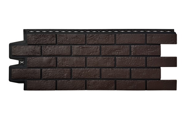 ФП Grand Line состаренный кирпич премиум Шоколадный (шов RAL 9005) купить в Орехово-Зуеве